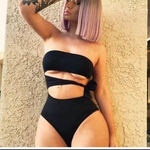 PROENZA SCHOULER paintbrush print bathing suit